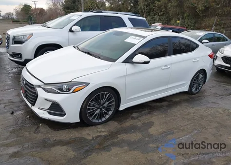 2018 Hyundai Elantra Sport from USA, damaged, VIN KMHD04LB9JU722661